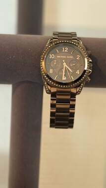 Michael Kors MK5493 Blair Chronograph Bronze Tone Stainless Steel Watch